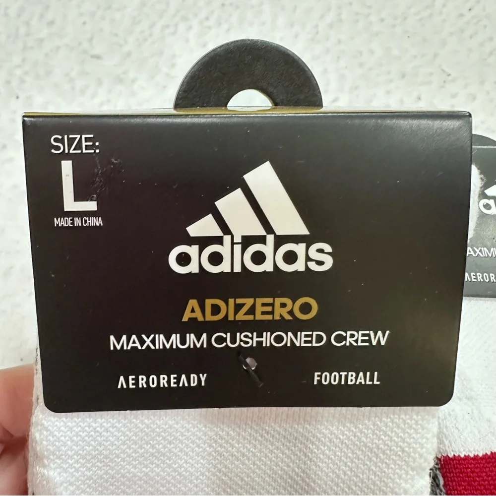 White Adidas Adizero Socks